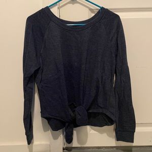 New with tags- Ocean Drive navy tie sweater- Womens small